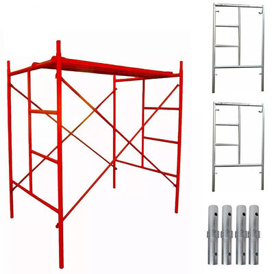 2026 Fabricated 5'x4' Mason Style Yellow Powder Coated Q235 Steel H Frame System Scaffolding