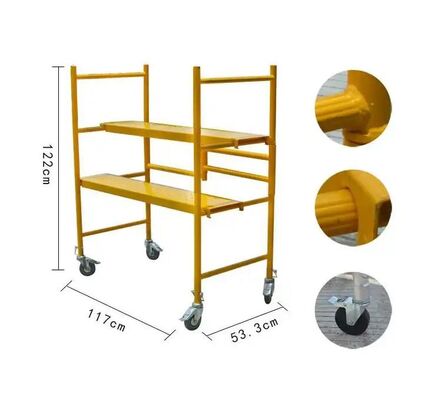 2026 6' Multifunctional Mobile Scaffolding Rolling Steel Multi Function Tower 6ft Scaffold