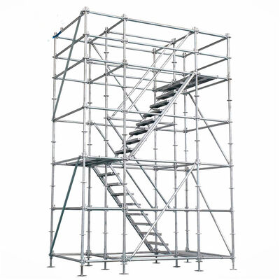 Commercial Q355 Steel Ringlock Standard with Long-lasting Hot-dipped Galvanized Coating and Ledger Length 0.73m-3.07m Scaffolding